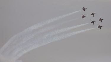 Festival aéreo ‘Aire 2025’, en el Centro Deportivo y Cultural del Ejército del Aire y del Espacio (C.D.S.C.M.E.A.) Fernández de Tudela, a 15 de junio de 2025, en San Javier, Región de Murcia (España). 