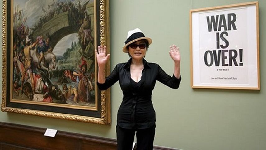 La artista americana de origen japonés Yoko Ono. (EFE)