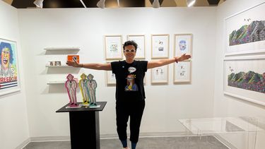 Muestra de la caricaturista venezolana Rayma en la tercera edición de la Feria Internacional de Arte de Doral.&nbsp;