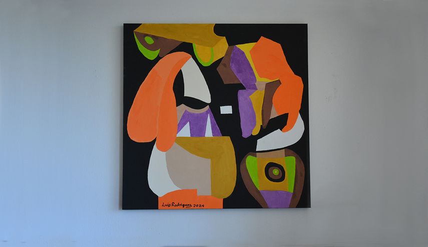 Enamorados de Menina, 2024, acrílico, 36 X 36.