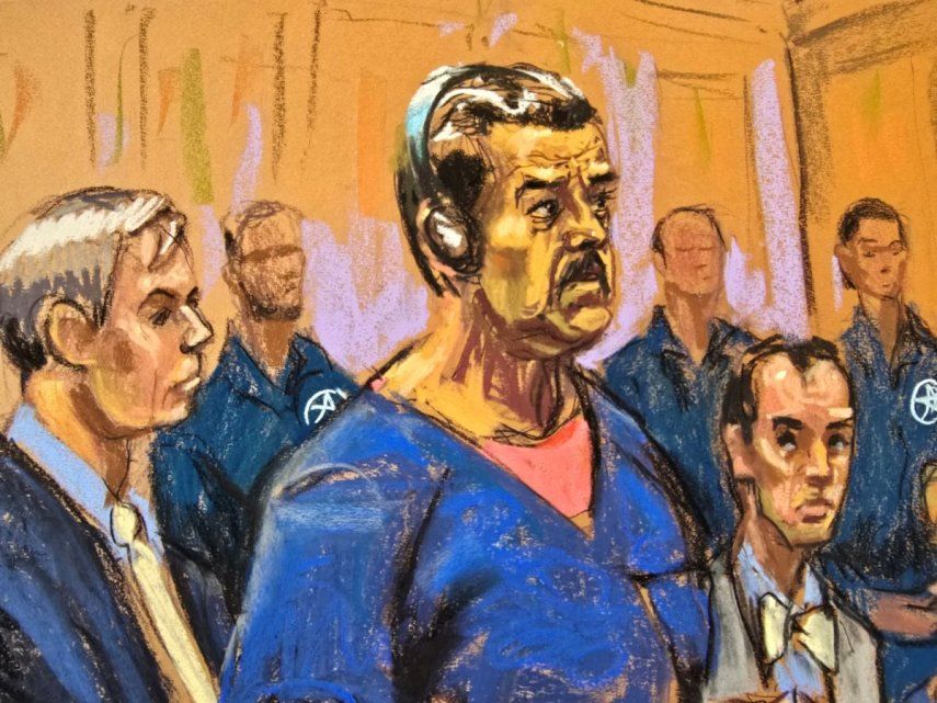 Maduro en la audiencia del tribunal de Nueva York el 5 de enero.&nbsp;