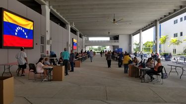 Todo listo en el Punto Soberano del&nbsp;Miami-Dade College - West Campus.&nbsp;