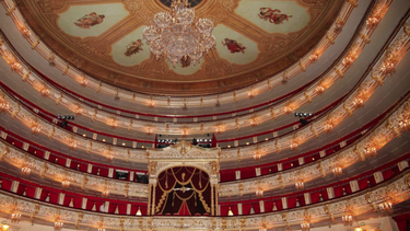 Captura de pantalla del interior del Teatro Bolshói de Rusia.&nbsp;