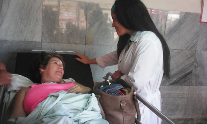 Lesionada en el accidente de transito ocurrido en Ciego de Ávila.&nbsp;