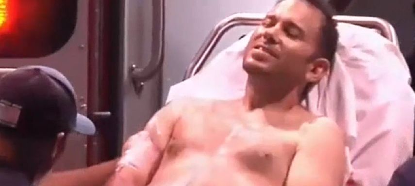 El buen samaritano recibió un disparo de los asaltantes.