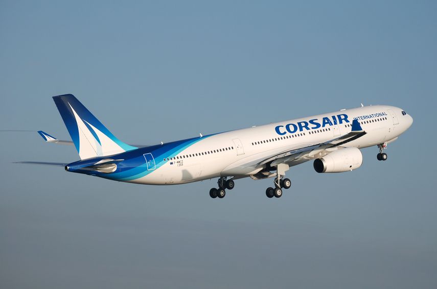 El nuevo servicio de Corsair a Miami está a cargo de un avión Airbus A300-300 con capacidad para 352 personas.