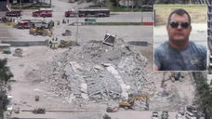 Samuel Landis, de 46 años, sufrió graves heridas luego de que la edificación se desplomara.