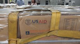 Fotografía de la ayuda humanitaria enviada por EEUU a la ciudad colombiana de Cúcuta, publicada en la cuenta de Twitter del Comando Sur.