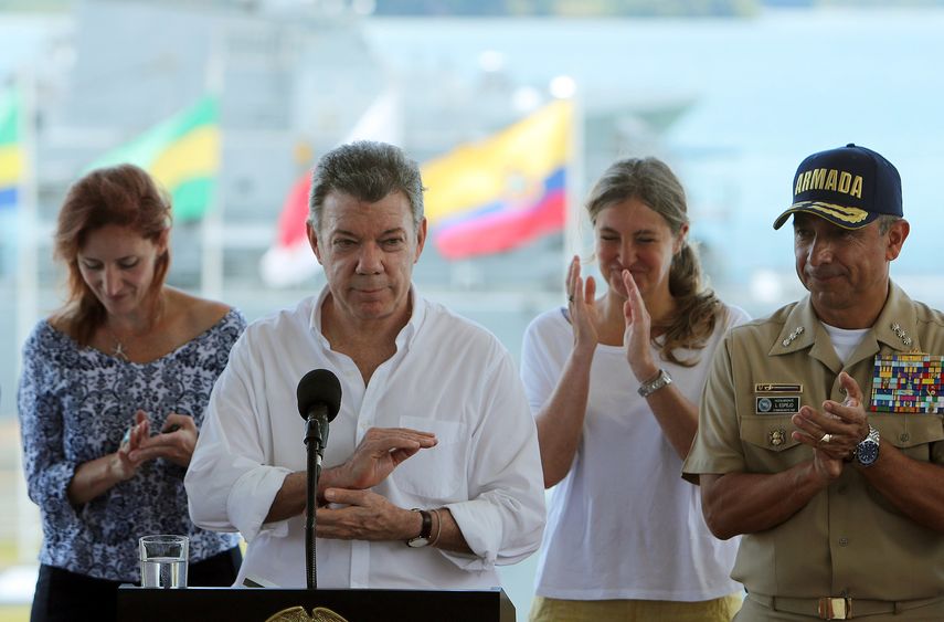 Santos recordó que el volumen de droga incautado en 2016 por las autoridades colombianas fue sin precedentes