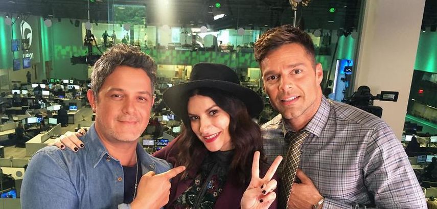 Alejandro Sanz, Laura Pausini y Ricky Martin participan en el nuevo reality show de la cadena hispana, Univision. (CORTESÍA)