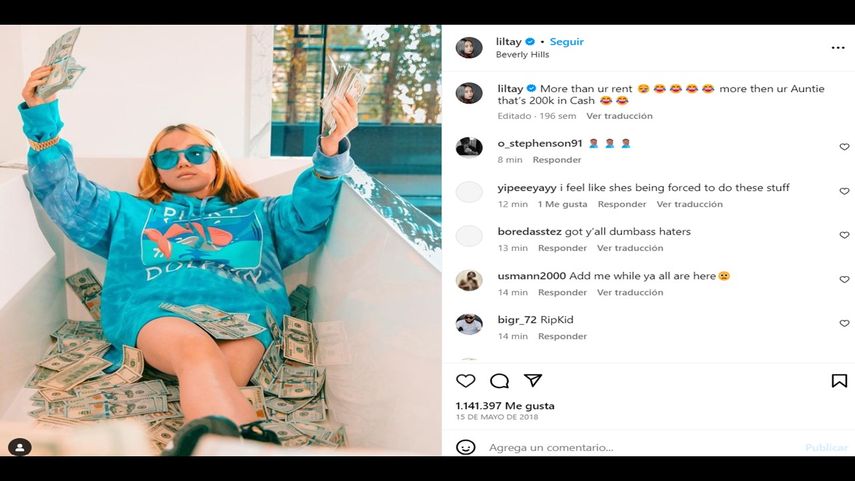 La influencer Lil Tay.