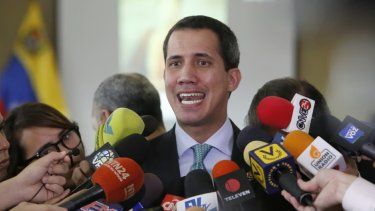 El líder opositor Juan Guaidó