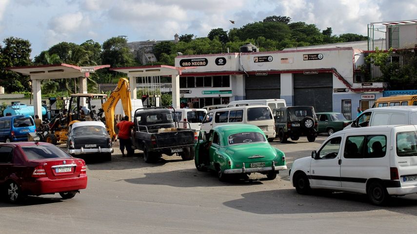 Fotograf&iacute;a del 11 de septiembre de 2019 de una estaci&oacute;n de combustible en La Habana, Cuba.