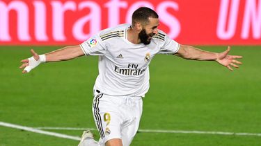 El delantero Karim Benzema, con los dos goles de el jueves 18 de junio contra el Valencia, lleg&oacute; a 16 tantos en la temporada