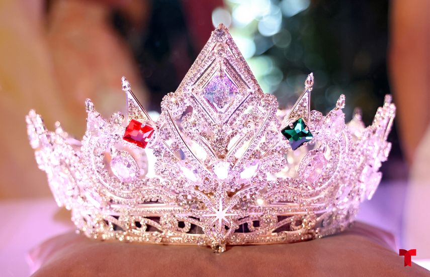 La corona que lucirá la ganadora del certamen Miss Universe Latina, el reality.