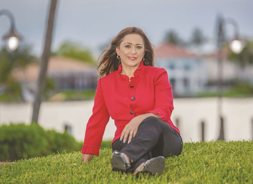 La periodista hondureña Neida Sandoval.