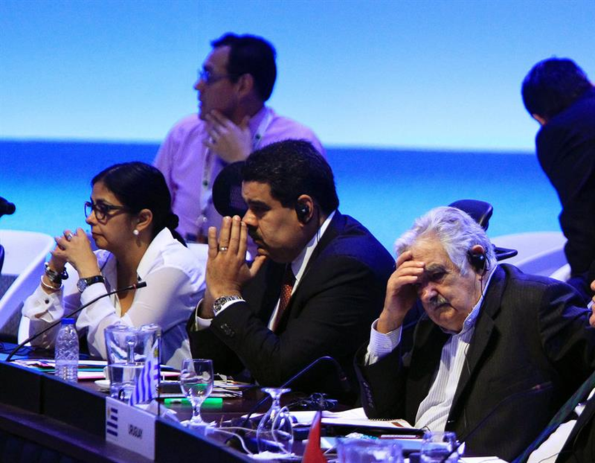 Nicolás Maduro en la cumbre de la CELAC, el pasado 29 de enero. Me dijeron: Maduro cuídate porque el plan viene de los EEUU, cuídate, y el plan es acabar contigo y con la revolución bolivariana. Ellos creen que pueden derrocarte, reveló sobre las con