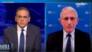 El doctor Anthony Fauci en entrevista con Oscar Haza.