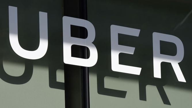 Logo de la compañía estadounidense Uber.