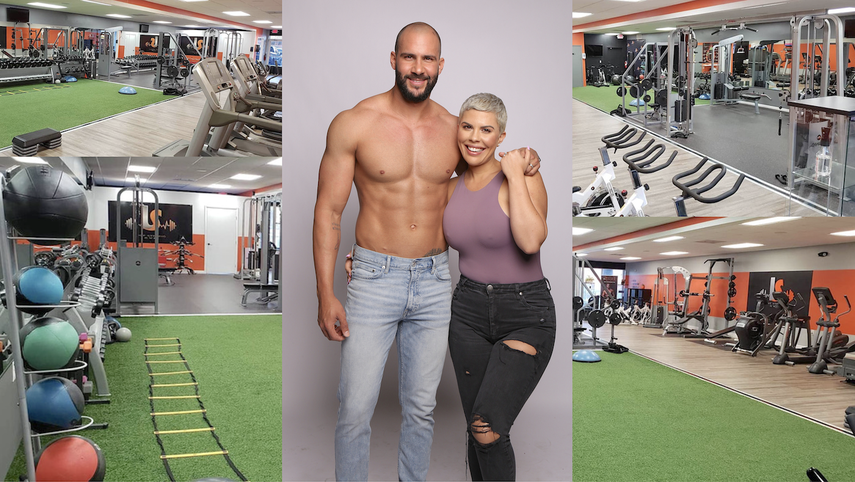 Los entrenadores Julio Rodríguez y Teresa López, en Live Strong Gym, en Miami.&nbsp;