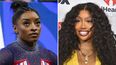 Esta fotografía combinada muestra a la gimnasta Simone Biles en las Pruebas Olímpicas de Gimnasia de Estados Unidos el 30 de junio de 2024 en Minneapolis, izquierda, y a la cantante SZA en los Premios iHeartRadio Music el 1 de abril de 2024 en Los Ángeles.