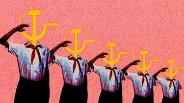 Ilustración del adoctrinamiento comunista a los niños cubanos.&nbsp;