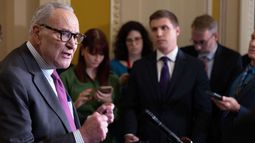 El líder de la minoría de los demócratas en el Senado Chuck Schumer. El líder de la minoría de los demócratas en el Senado Chuck Schumer.