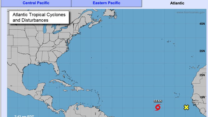 Sean no ofrece peligro para Florida según el NHC.