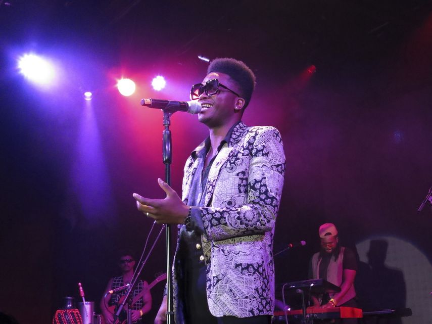 El cantautor cubano Cimafunk durante su presentación en el Lunario en la Ciudad de México el 26 de mayo de 2022. Cimafunk will perform at the CimaFest on April 29 at the Civic Theatre in New Orleans.