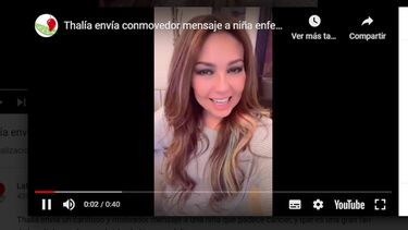 La cantante y actriz mexicana Thalía.