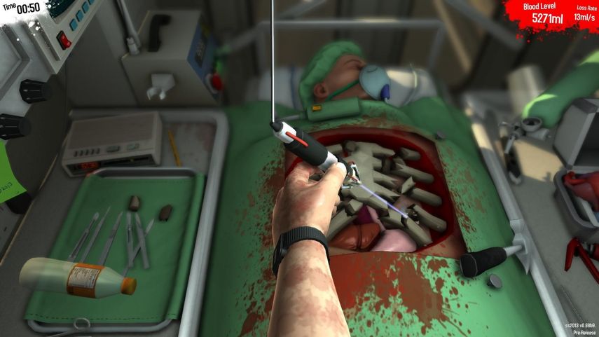 El videojuego para PC Surgeon Simulator.&nbsp;