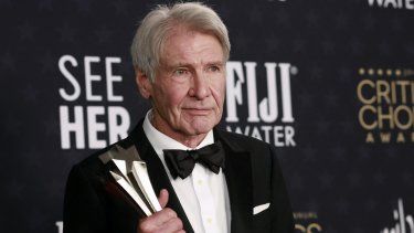 El actor Harrison Ford es premiado en los Critics Choice Awards por los logros en su carrera.&nbsp;