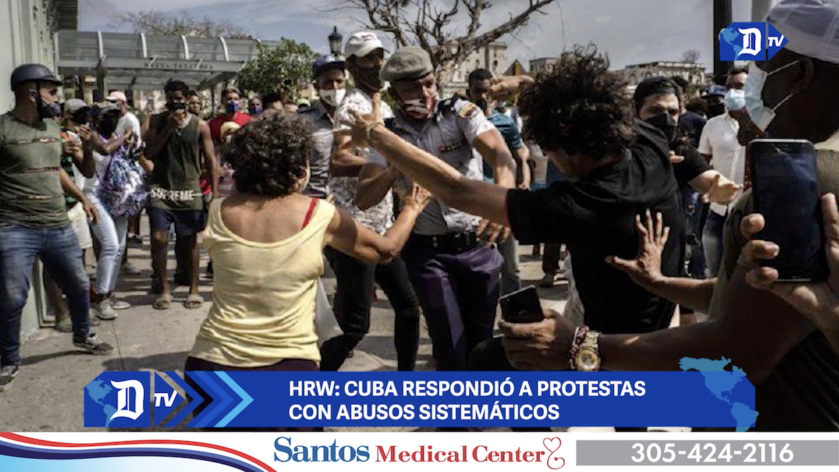 hrw: cuba respondio a protestas con abusos sistematicos hrw: cuba respondio a protestas con abusos sistematicos