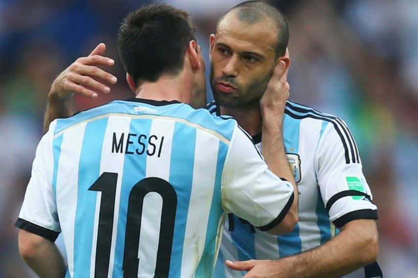 Mascherano es el segundo capitán de la albiceleste por detrás de Messi. (EFE)