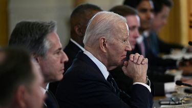 El presidente de Estados Unidos Joe Biden en una reunión en la Casa Blanca.