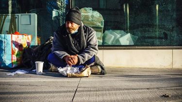Persona en situación de calle en Estados Unidos&nbsp;