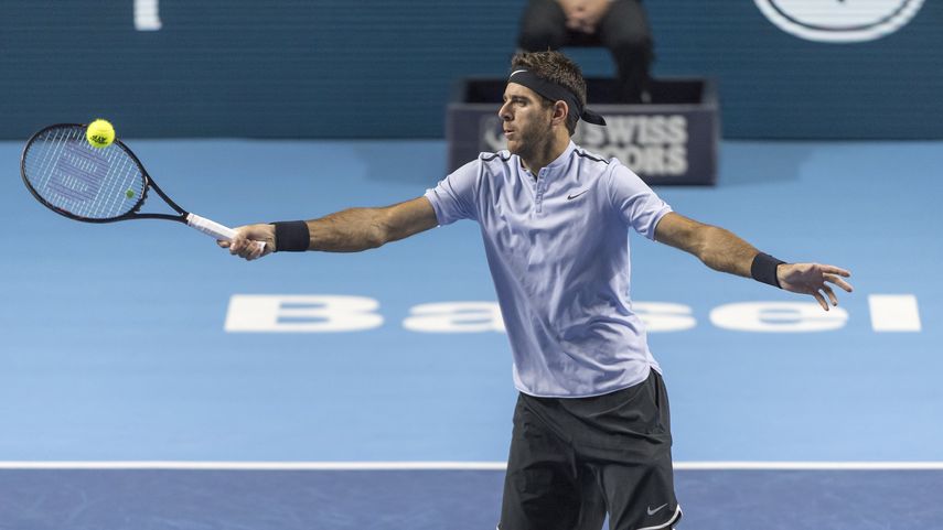 Del&nbsp;Potro venció al francés Julien Benneteau después de una hora y 29 minutos de juego.&nbsp;