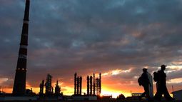 Vista general de la refinería Camilo Cienfuegos, en el centro sur de Cuba.