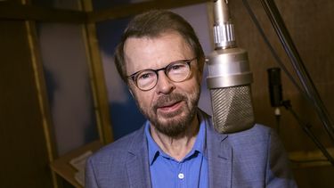 Bjorn Ulvaeus, de ABBA, posa en una recreación del estudio de grabación Polar del grupo sueco el 13 de diciembre de 2017 en Londres.&nbsp;