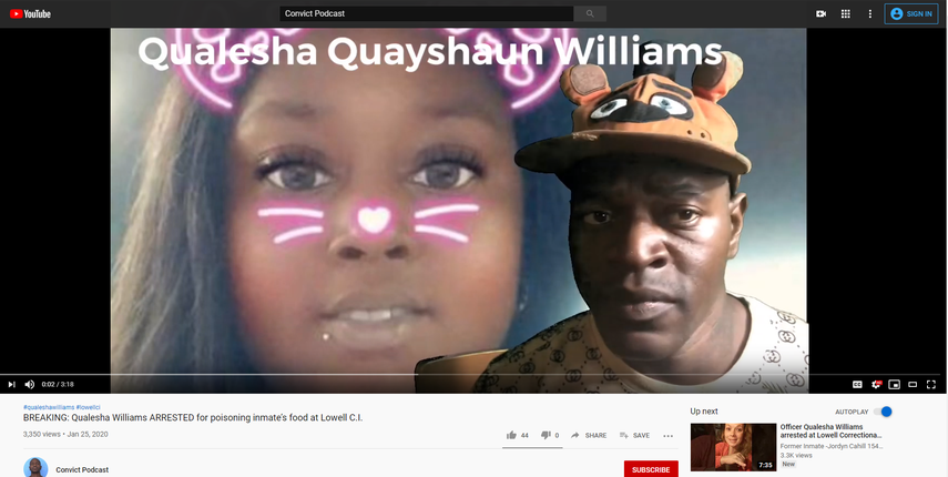 El youtuber Moliere Damash  tiene un canal especializado en denuncias de abusos policiales en las prisiones.