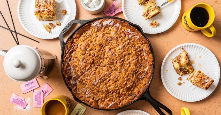 Breakroom coffee cake.
