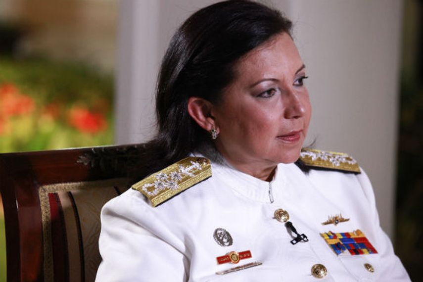 La ministra venezolana de Relaciones Interiores, almiranta en jefe Carmen Meléndez, dijo que confirmaba la captura registrada en Cartagena, de Leiva Padilla Mendoza, alias El Colombia 