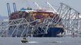Derrumbe de un puente provocado por el choque de un barco en Baltimore, Estados Unidos.
