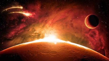 Marte, el planeta rojo.&nbsp;