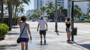 Ola de calor en Miami y otras localidades del sur de la Florida.