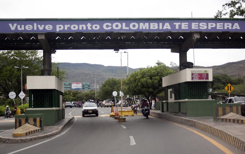 Módulo militar en la frontera entre Colombia y Venezuela.&nbsp;