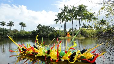 Resaltan las coloridas piezas que están repartidas por el gran parque. (ÁLVARO MATA)