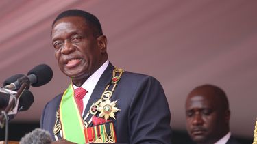 El presidente provisional de Zimbabue, Emmerson&nbsp;Mnangagwa.&nbsp;