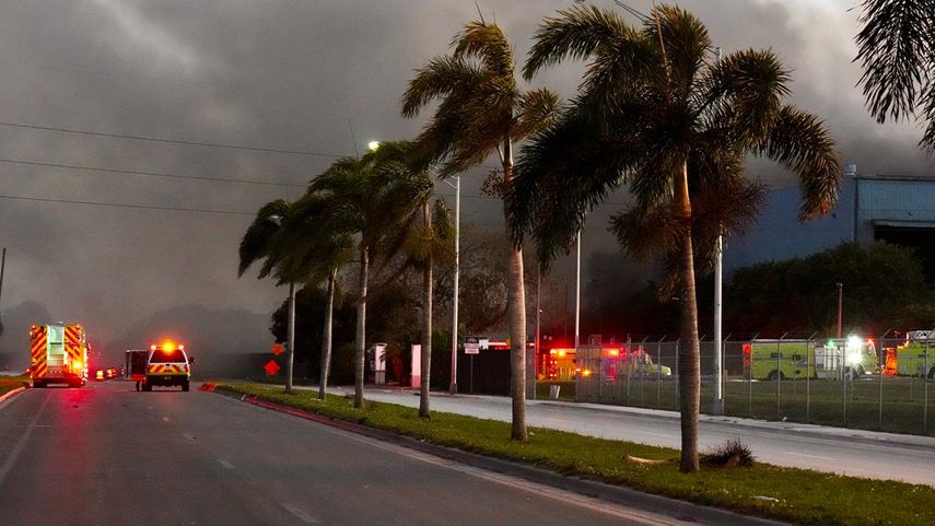 Imágenes de la magnitud del incendio en planta de Doral.