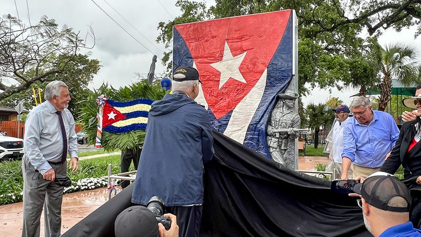 El Parque Memorial Bahía Cochinos cuenta ahora con un monumento en honor a la Brigada 2506.